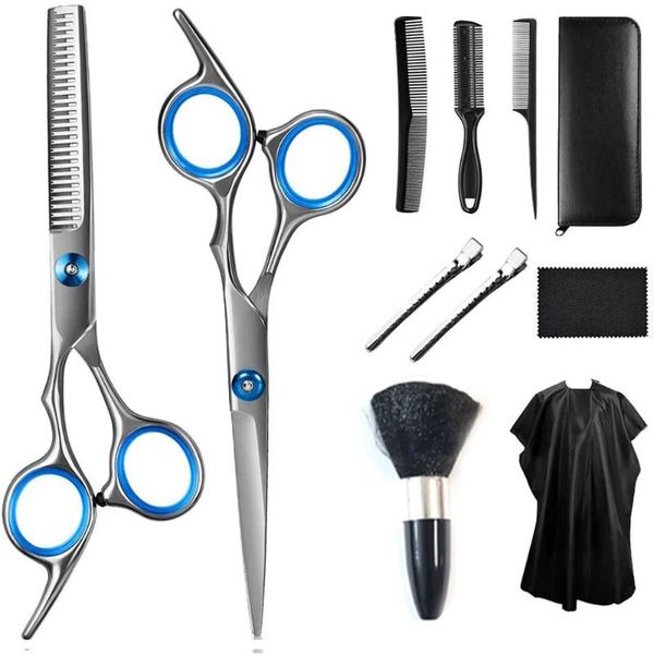 hair scissors cutting set professional hairdressing barber thinning barbershop kit salon comb clips cape for home
hair scissors cutting set professional hairdressing barber thinning barbershop kit salon comb clips cape for home