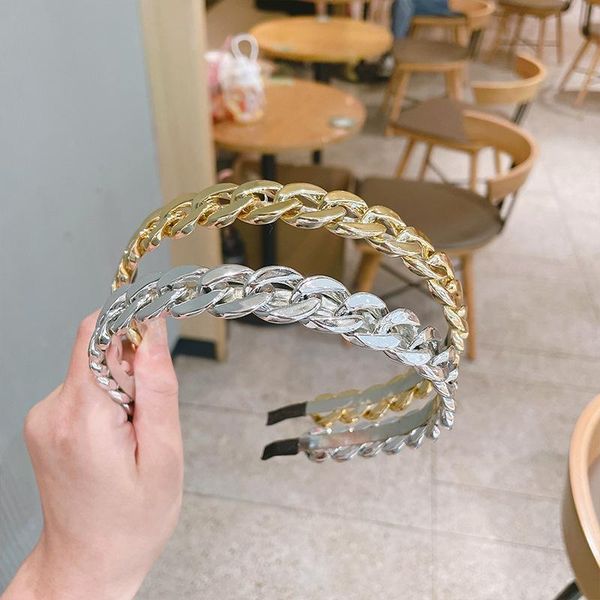 hair accessories metal chain hairband female summer niche design temperament headband versatile personality, Slivery;white
hair accessories metal chain hairband female summer niche design temperament headband versatile personality, Slivery;white