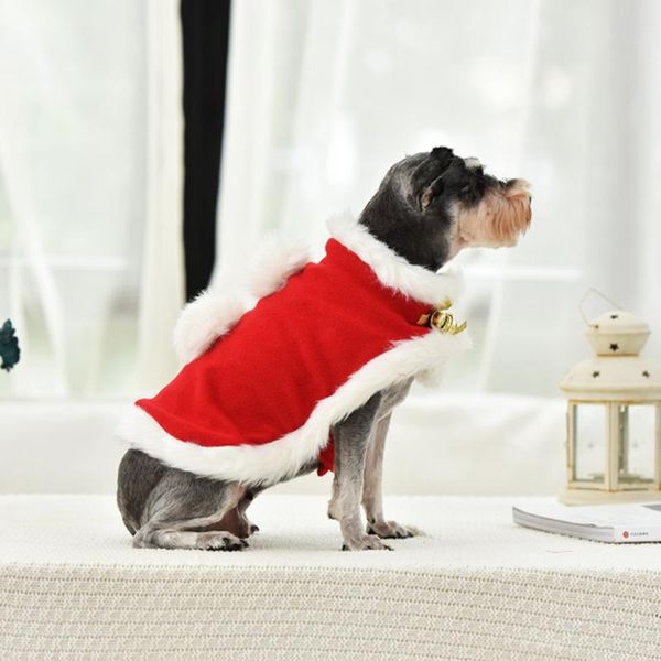 dog apparel pet warm clothes cloak coat clothing puppy thickened costume with bell for christmas outfit s/m/l
dog apparel pet warm clothes cloak coat clothing puppy thickened costume with bell for christmas outfit s/m/l