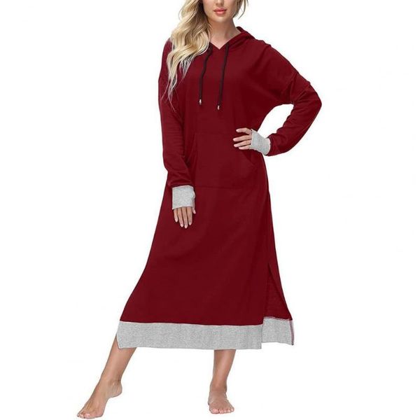 casual dresses women hooded dress drawstring contrast color patchwork autumn large pocket side split for daily wear women's clothing, Black;gray
casual dresses women hooded dress drawstring contrast color patchwork autumn large pocket side split for daily wear women's clothing, Black;gray