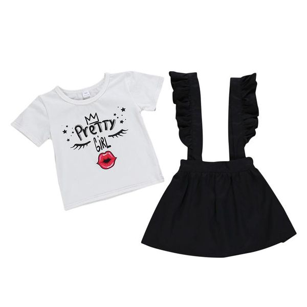 clothing sets 1-6y toddler kids baby girls set letter t-shirt + strap skirts 2pcs outfits 2021 summer, White
clothing sets 1-6y toddler kids baby girls set letter t-shirt + strap skirts 2pcs outfits 2021 summer, White