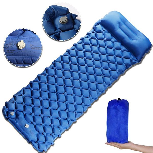 outdoor pads sleeping pad camping pillow foot press inflatable waterproof ultralight air mattress backpacking hiking tent traveling mat
outdoor pads sleeping pad camping pillow foot press inflatable waterproof ultralight air mattress backpacking hiking tent traveling mat
