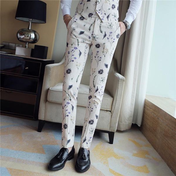 men's suits & blazers floral printed trousers latest design fashion boutique suit pants nightclub singer stage performance, White;black
men's suits & blazers floral printed trousers latest design fashion boutique suit pants nightclub singer stage performance, White;black