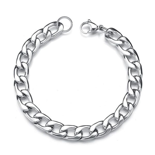 link, chain 5/10mm men bracelet stainless steel curb cuban link bangle for male women hiphop trendy wrist jewelry gift, Black
link, chain 5/10mm men bracelet stainless steel curb cuban link bangle for male women hiphop trendy wrist jewelry gift, Black