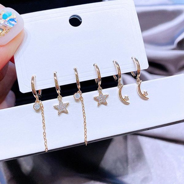 hoop & huggie fashion 6 piece set long tassel huggies earrings for women cute pieceing wedding jewelery, Golden;silver
hoop & huggie fashion 6 piece set long tassel huggies earrings for women cute pieceing wedding jewelery, Golden;silver