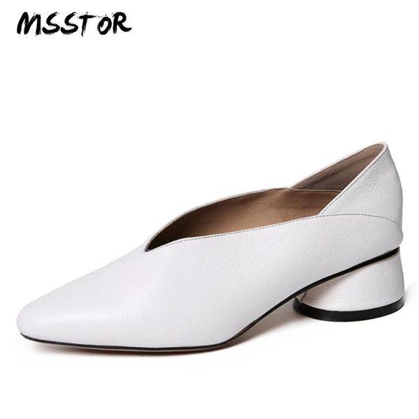 dress shoes msstor concise fashion woman 2021 spring autumn strange style genuine leather women pumps shallow pointed toe high heels, Black
dress shoes msstor concise fashion woman 2021 spring autumn strange style genuine leather women pumps shallow pointed toe high heels, Black