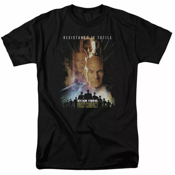 Star Trek First Contact Movie T Shirt Licensed Sci-Fi Movie Classic Tee Black, White;black
Star Trek First Contact Movie T Shirt Licensed Sci-Fi Movie Classic Tee Black, White;black