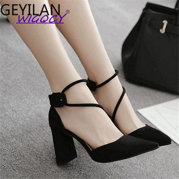 pointed toe suede square heel high sandals women 2021 spring summer shoes woman fashion riband buckle strap ladies, Black
pointed toe suede square heel high sandals women 2021 spring summer shoes woman fashion riband buckle strap ladies, Black