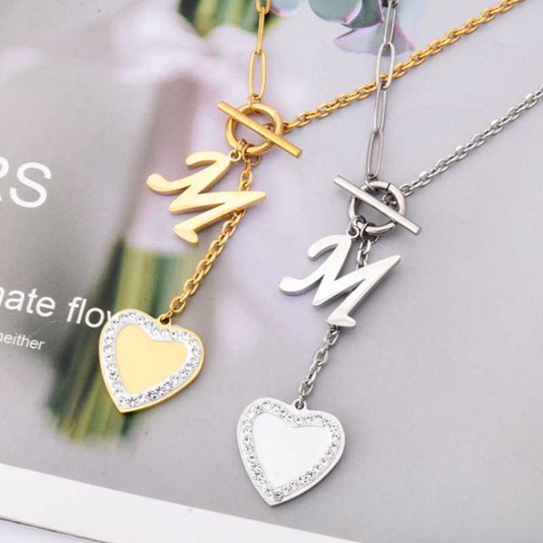 chains 316l stainless steel m letter heart pendant charm chain choker ot buckle necklace for women fashion fine jewelry san764, Silver
chains 316l stainless steel m letter heart pendant charm chain choker ot buckle necklace for women fashion fine jewelry san764, Silver