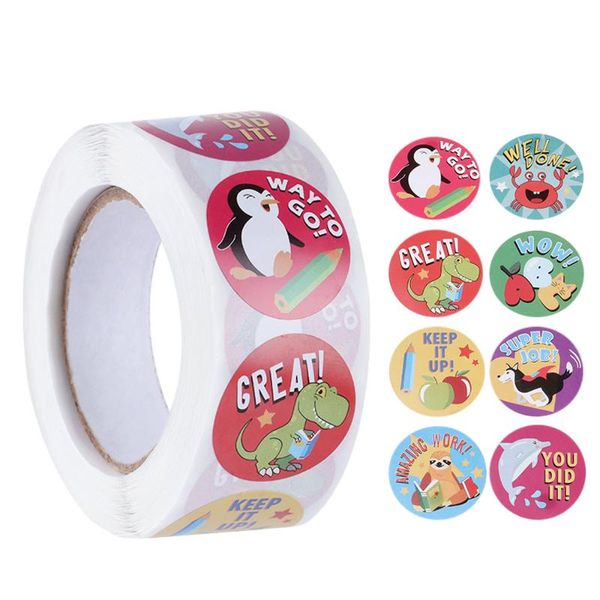 gift wrap 500pcs/roll children reward stickers cute cartoon pattern label creative school supplies kids encouragement toy
gift wrap 500pcs/roll children reward stickers cute cartoon pattern label creative school supplies kids encouragement toy