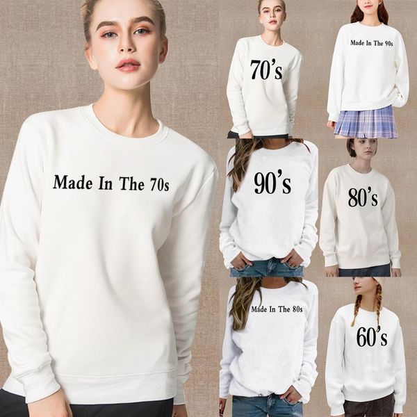 women's hoodies & sweatshirts white long sleeve sweatshirt fashion pullover year month time print series casual round neck autumn commu, Black
women's hoodies & sweatshirts white long sleeve sweatshirt fashion pullover year month time print series casual round neck autumn commu, Black