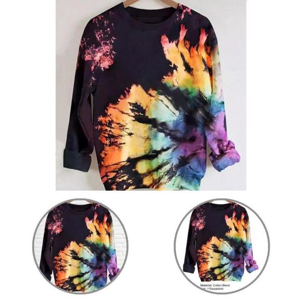 men's hoodies & sweatshirts lady pullover printed skin-friendly comfy all match tie dye print sweatshirt for party, Black
men's hoodies & sweatshirts lady pullover printed skin-friendly comfy all match tie dye print sweatshirt for party, Black