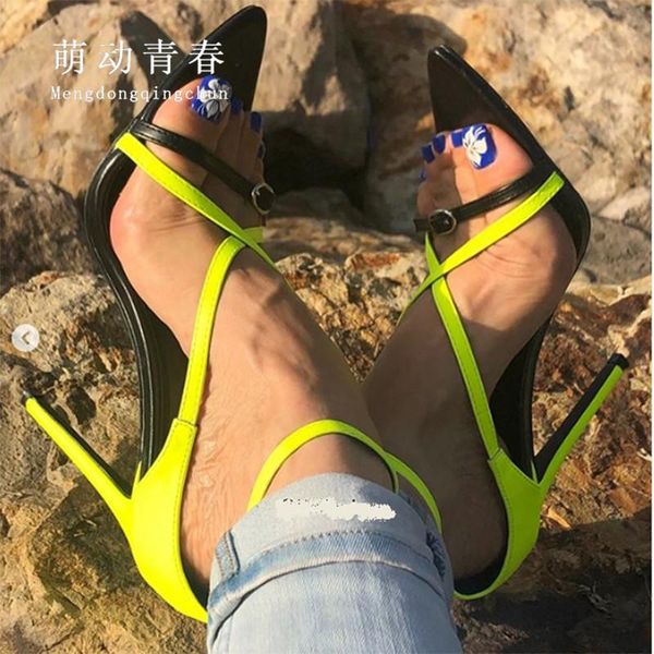 dress shoes size 42 fluorescent green pointed toed thin high heeled sandals women buckle strap party pumps stiletto ladies mujer, Black
dress shoes size 42 fluorescent green pointed toed thin high heeled sandals women buckle strap party pumps stiletto ladies mujer, Black