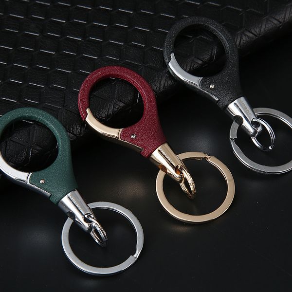 car keychain men and women creative key chain metal waist ring pendant, Silver 
car keychain men and women creative key chain metal waist ring pendant, Silver