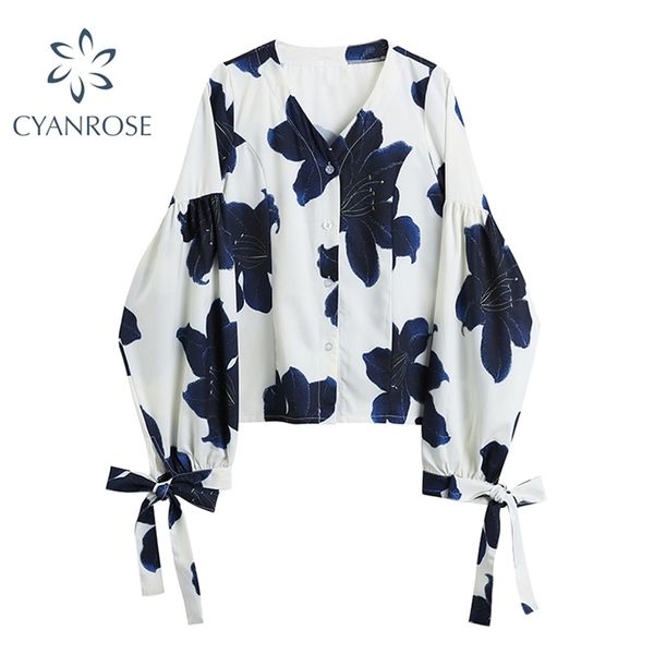 vintage floral print women blouse lanten long sleeve v neck office lady loose shirt elegant desin bow lace up blusas summer 210515, White
vintage floral print women blouse lanten long sleeve v neck office lady loose shirt elegant desin bow lace up blusas summer 210515, White