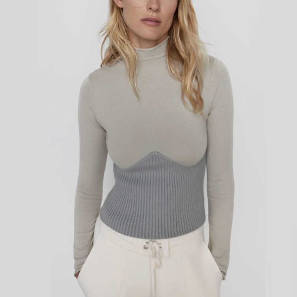 za patchwork turtleneck knit sweater women long sleeve pronounced seam slim pullover female chic winter knitted 210602, White;black
za patchwork turtleneck knit sweater women long sleeve pronounced seam slim pullover female chic winter knitted 210602, White;black