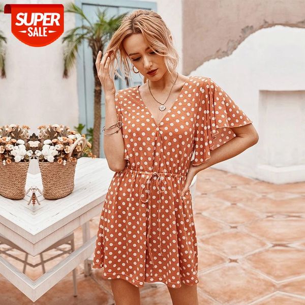 2020 new summer sweet dot playsuits women cotton casual lace up v neck butterfly sleeve playsuits #7p1v, White
2020 new summer sweet dot playsuits women cotton casual lace up v neck butterfly sleeve playsuits #7p1v, White