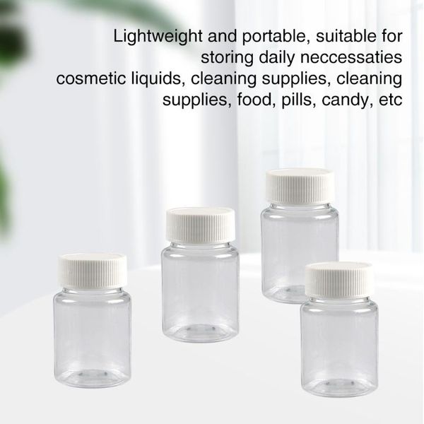storage bottles & jars 4pcs candies makeup thickened 50ml container plastic bottle swivel lid wide mouth disposable empty refillable pills
storage bottles & jars 4pcs candies makeup thickened 50ml container plastic bottle swivel lid wide mouth disposable empty refillable pills