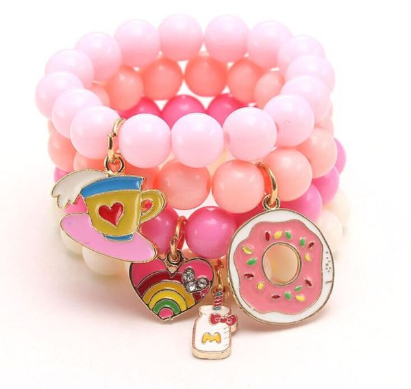 cute acrylic candy beads kids lucky jewelry dripping oil alloy pendant children's bracelet girl gift, Red;brown
cute acrylic candy beads kids lucky jewelry dripping oil alloy pendant children's bracelet girl gift, Red;brown