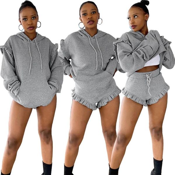 women's tracksuits 2021 women cloth hip-covered shorts long-sleeved hooded sweater casual suit sweater+shorts 2-piece set l, Gray
women's tracksuits 2021 women cloth hip-covered shorts long-sleeved hooded sweater casual suit sweater+shorts 2-piece set l, Gray