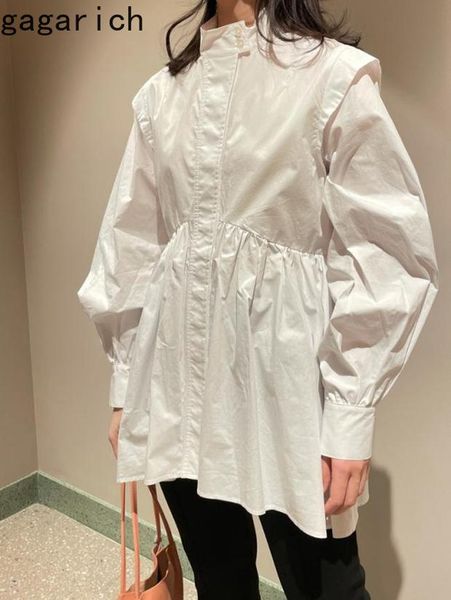 women's blouses & shirts gagarich women 2021 spring autumn korean sweet temperament girls age-reducing stand collar puff sleeve pleated, White
women's blouses & shirts gagarich women 2021 spring autumn korean sweet temperament girls age-reducing stand collar puff sleeve pleated, White