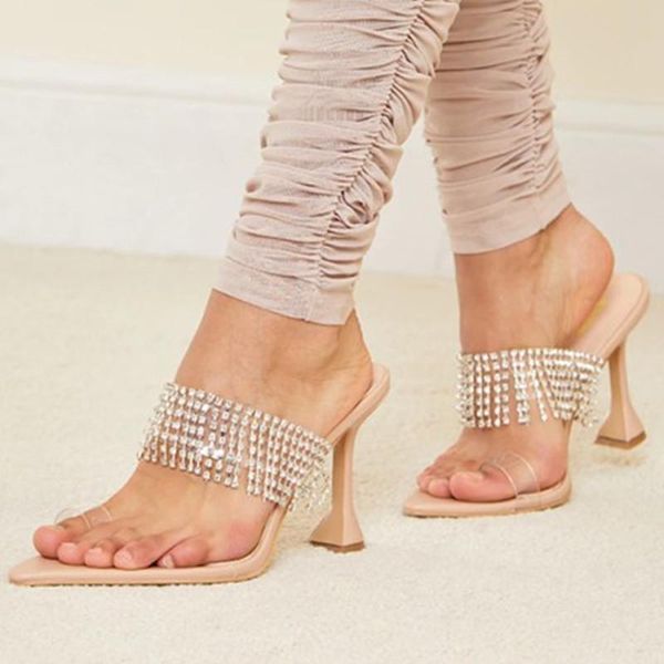 sandals fringe design with diamond decorate kitten heels women summer shoes solid nude color open pointed toe slip-on shoe, Black
sandals fringe design with diamond decorate kitten heels women summer shoes solid nude color open pointed toe slip-on shoe, Black