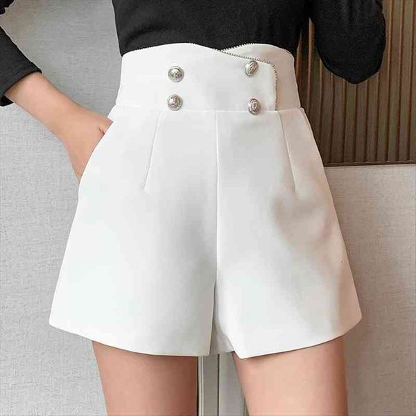 casual summer wide leg slim women shorts high waisted bottoms double breasted spring loose mujer shors, White;black
casual summer wide leg slim women shorts high waisted bottoms double breasted spring loose mujer shors, White;black