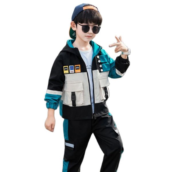 spring & autumn polyester boy sets new 2021 hooded movement casual fashion patchwork two-piece handsome slim childrens clothing, White
spring & autumn polyester boy sets new 2021 hooded movement casual fashion patchwork two-piece handsome slim childrens clothing, White