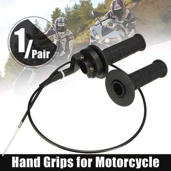 handlebars 1 pair universal 7/8" 22mm motorcycle throttle grips handlebar hand with wire cable for dirt pit bike atv scooter
handlebars 1 pair universal 7/8" 22mm motorcycle throttle grips handlebar hand with wire cable for dirt pit bike atv scooter