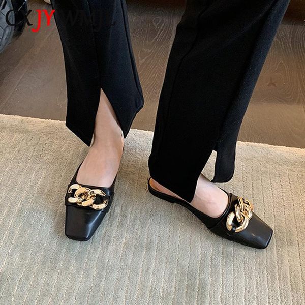 summer women's slippers british style metal decoration pu baotou fashion ladies mules black slides flat
summer women's slippers british style metal decoration pu baotou fashion ladies mules black slides flat