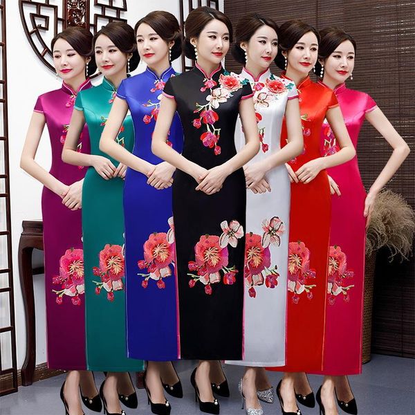 rayon embroidery applique evening party dress chinese style women qipao improved long cheongsam oversize 5xl ethnic clothing, Red
rayon embroidery applique evening party dress chinese style women qipao improved long cheongsam oversize 5xl ethnic clothing, Red