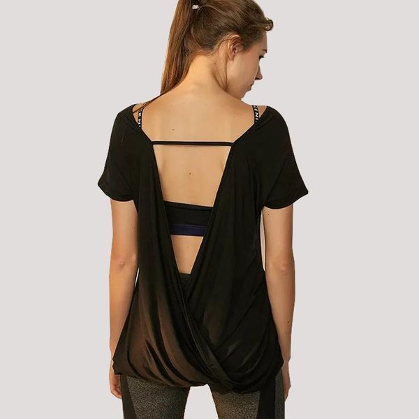 women black long style sports yoga shirts quick jogging tee fitness short sleeves t-shirt outfit
women black long style sports yoga shirts quick jogging tee fitness short sleeves t-shirt outfit
