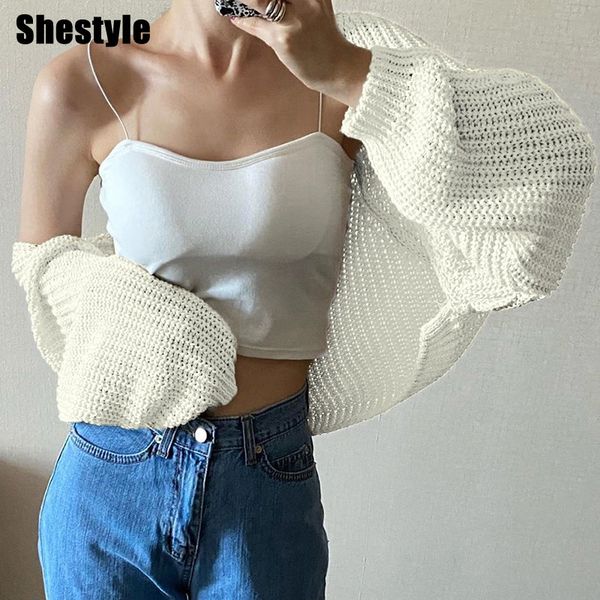 shestyle knitted open stitch caidigans women autumn solid casual loose oversize lantern sleeve sweaters outfit match coat ing, Black;white
shestyle knitted open stitch caidigans women autumn solid casual loose oversize lantern sleeve sweaters outfit match coat ing, Black;white