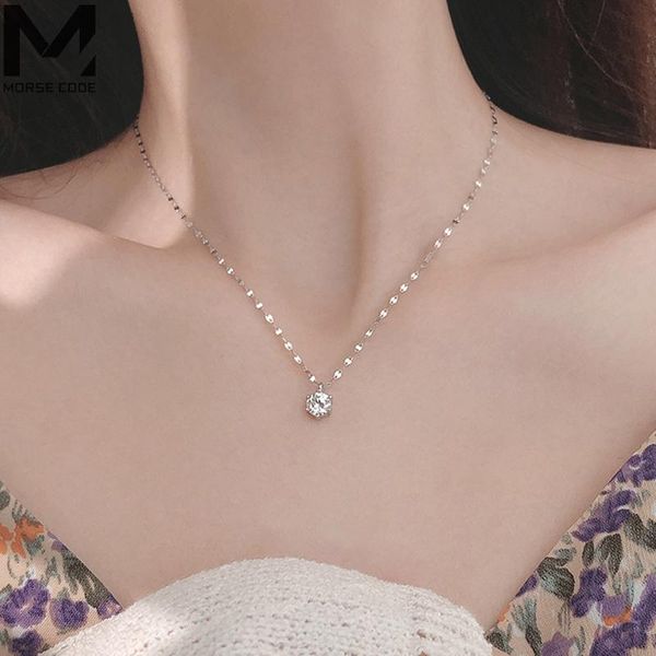 sterling chain silver single diamond necklace advanced simple shiny zircon pendant feminine clavicle party chains
sterling chain silver single diamond necklace advanced simple shiny zircon pendant feminine clavicle party chains