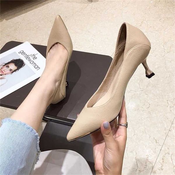 eoeodoit 7 cm french style heel leather stiletto heel pumps pointed toe soft shoes office lady work party 211123, Black
eoeodoit 7 cm french style heel leather stiletto heel pumps pointed toe soft shoes office lady work party 211123, Black