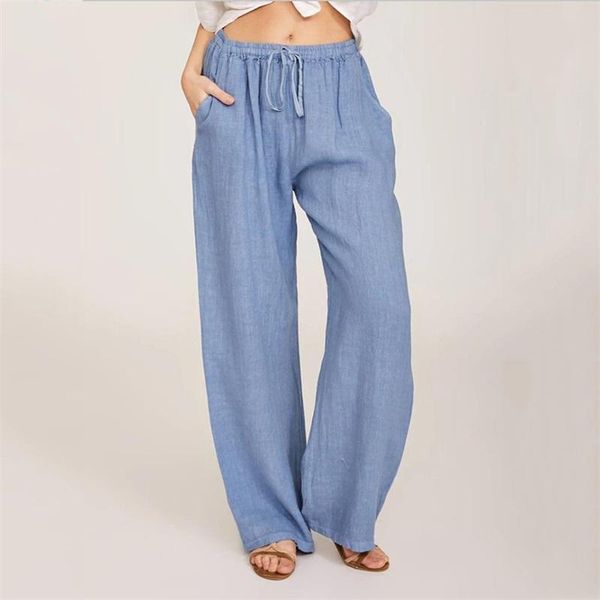 women's pants & capris women wide leg high waist belt solid color casual linen long straight female ankle-length length trousers, Black;white
women's pants & capris women wide leg high waist belt solid color casual linen long straight female ankle-length length trousers, Black;white