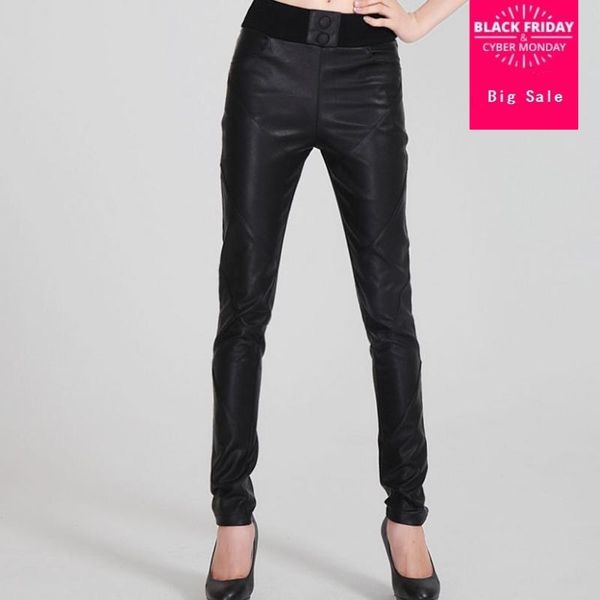 fashion brand leather pu pants female slim was thin tight korean version pencil with strench wj705 women's & capris, Black;white
fashion brand leather pu pants female slim was thin tight korean version pencil with strench wj705 women's & capris, Black;white