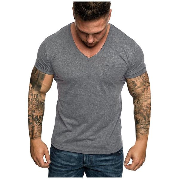 men's t-shirts solid t shirt for muscular man v-neck casual sport men sshort sleeve running training fitness t-shirt ma6, White;black
men's t-shirts solid t shirt for muscular man v-neck casual sport men sshort sleeve running training fitness t-shirt ma6, White;black