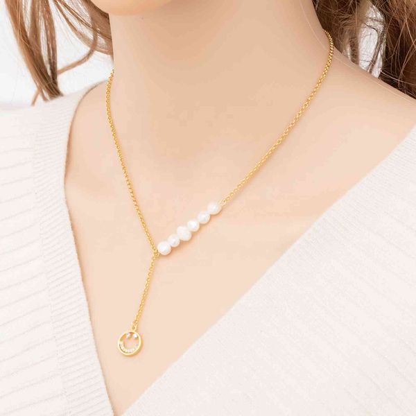 18k real gold plated plain smile face brass pendant circle chain pearl beads necklace for women jewelry, Silver
18k real gold plated plain smile face brass pendant circle chain pearl beads necklace for women jewelry, Silver