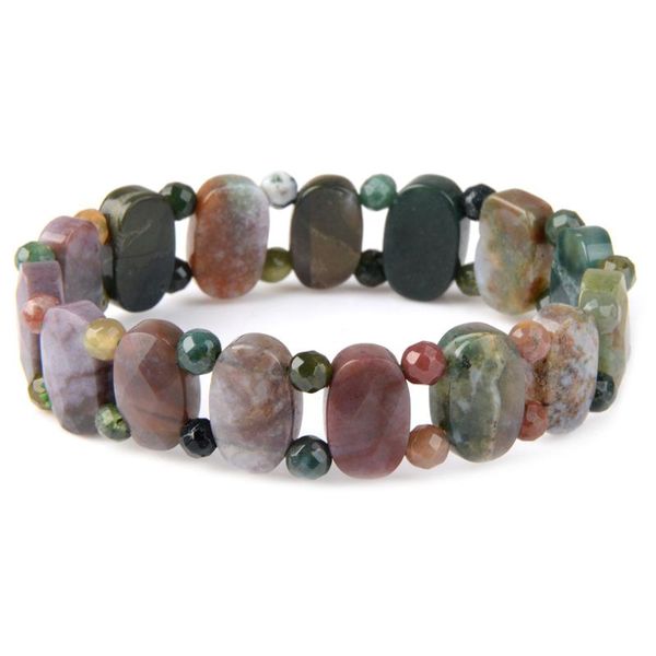 charm bracelets natural stone india agate shiny cutting surface wide elastic rope interval ethnic style for men women, Golden;silver
charm bracelets natural stone india agate shiny cutting surface wide elastic rope interval ethnic style for men women, Golden;silver