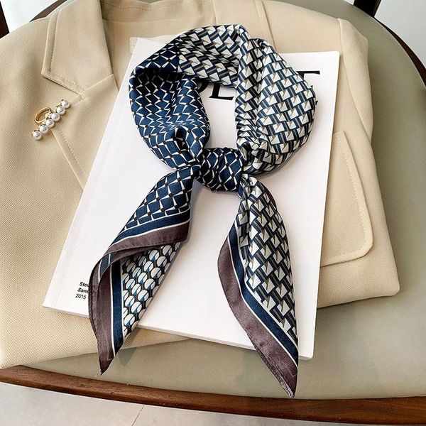 Scarves Haimeikang 70*70cm Square Silk Scarf Women Headband Fashion Print Neck Scarfs Office Hair Band Hand Kerchief Female Bandana, Blue;gray
Scarves Haimeikang 70*70cm Square Silk Scarf Women Headband Fashion Print Neck Scarfs Office Hair Band Hand Kerchief Female Bandana, Blue;gray