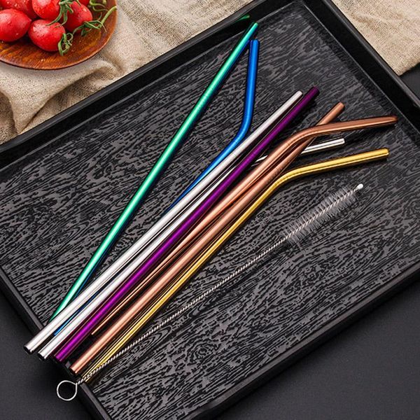 drinking straws 1pcs 304 stainless steel reusable drink straw kitchen gadgets multi purpose bar party accessory bent tools 4 colors
drinking straws 1pcs 304 stainless steel reusable drink straw kitchen gadgets multi purpose bar party accessory bent tools 4 colors