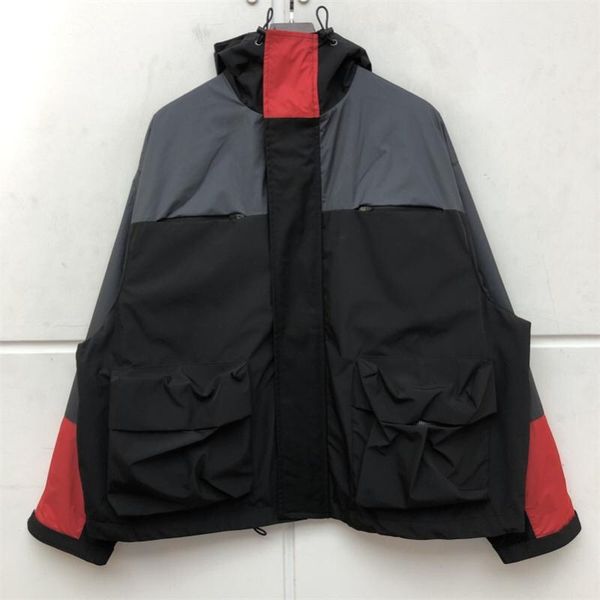 men's jackets 2021fw stereo multi pocket jacket men women windproof waterproof nylon splicing color matching coats hooded assault suit, Black;brown
men's jackets 2021fw stereo multi pocket jacket men women windproof waterproof nylon splicing color matching coats hooded assault suit, Black;brown