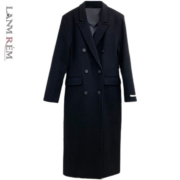 lanmrem autumn winter women's black coats wool blend trench coat long coat with button outerwear casual clothes 2d1001 211130
lanmrem autumn winter women's black coats wool blend trench coat long coat with button outerwear casual clothes 2d1001 211130