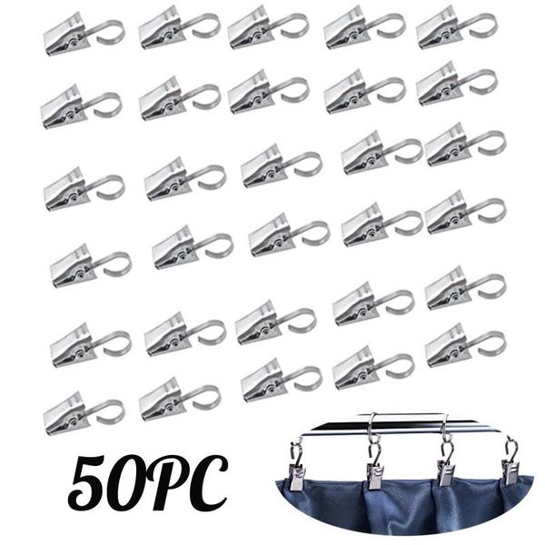 40# 50pcs/set curtain rod clips window shower clip drapery metal stainless steel rings clamps hooks & rails
40# 50pcs/set curtain rod clips window shower clip drapery metal stainless steel rings clamps hooks & rails