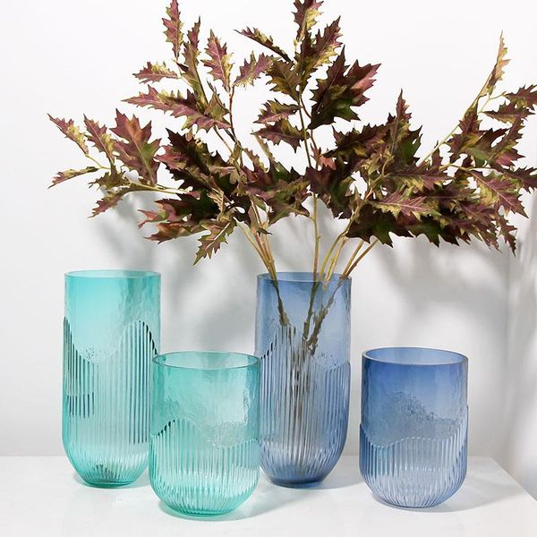 vases striped transparent hydroponic glass vase creative modern design flower arrangement dry home living room ornaments
vases striped transparent hydroponic glass vase creative modern design flower arrangement dry home living room ornaments