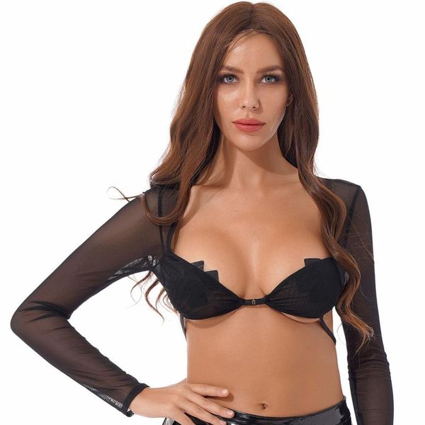 bras sets women crop see-through mesh black fashion low-cut long sleeve slim fit t-shirt exotic lingerie clubwear beachwear, Red;black
bras sets women crop see-through mesh black fashion low-cut long sleeve slim fit t-shirt exotic lingerie clubwear beachwear, Red;black