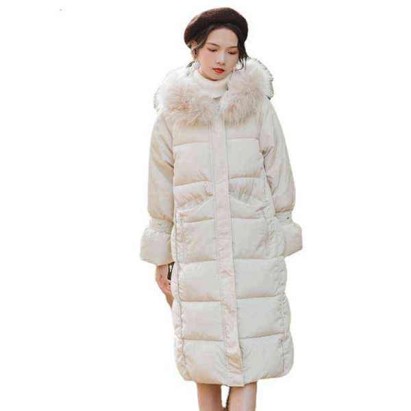 down cotton padded et women's winter 2021 medium long knee ins loose thickened, Black
down cotton padded et women's winter 2021 medium long knee ins loose thickened, Black