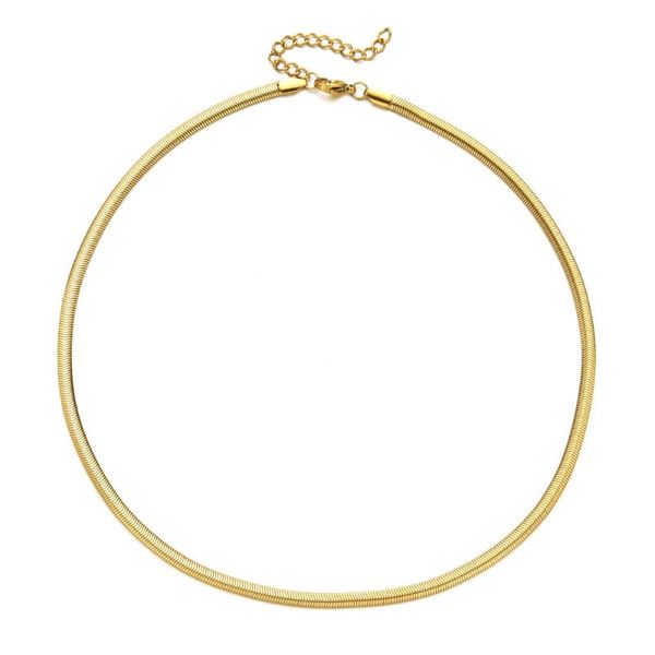 chokers zmzy fashion snake chain women men necklace choker flat stainless steel gold color for jewelry, Golden;silver
chokers zmzy fashion snake chain women men necklace choker flat stainless steel gold color for jewelry, Golden;silver