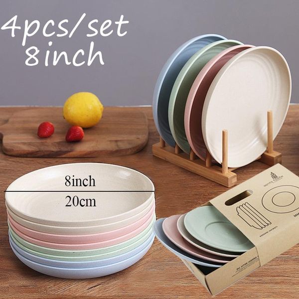 dishes & plates 4pcs eco-friendly snack dish plate wheat straw lunch dinner dessert fruit tray tableware 4 colors serving
dishes & plates 4pcs eco-friendly snack dish plate wheat straw lunch dinner dessert fruit tray tableware 4 colors serving